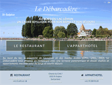 Tablet Screenshot of ledebarcadere.ch